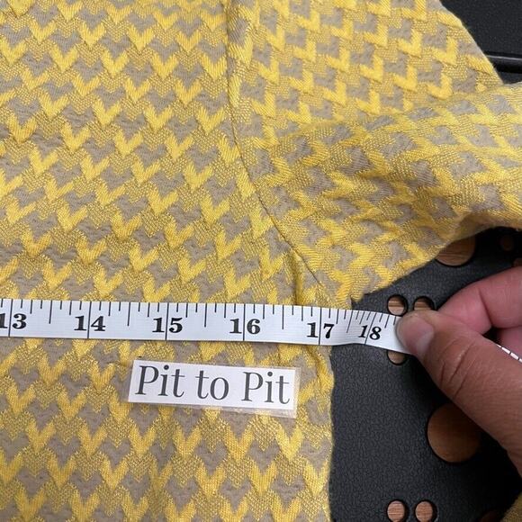 Modcloth On the Sunny Side Up Yellow Knit Mini Dress with Bell Sleeves Women's S - Picture 7 of 8